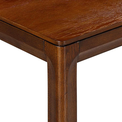 NTC Flow 47-Inch Console Table, Modern Solid Wood Entryway Table with Hidden Drawer, Waterproof & Heat Resistant, Narrow Table for Hallway, Living Room & Foyer, Dark Walnut