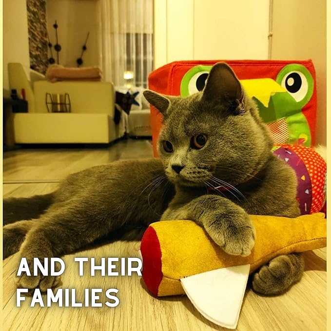 Fish Toy for Cats, Matatabi Silvervine Filled and Help Relief Anxiety, Kitten Catnip Essentials Treats Supplies Large Interactive Chew Big Kicker Toys for Indoor Cat (Golden)