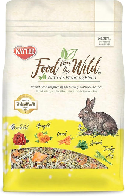 Kaytee Food from The Wild Natural Pet Rabbit Food, 4 Pound
