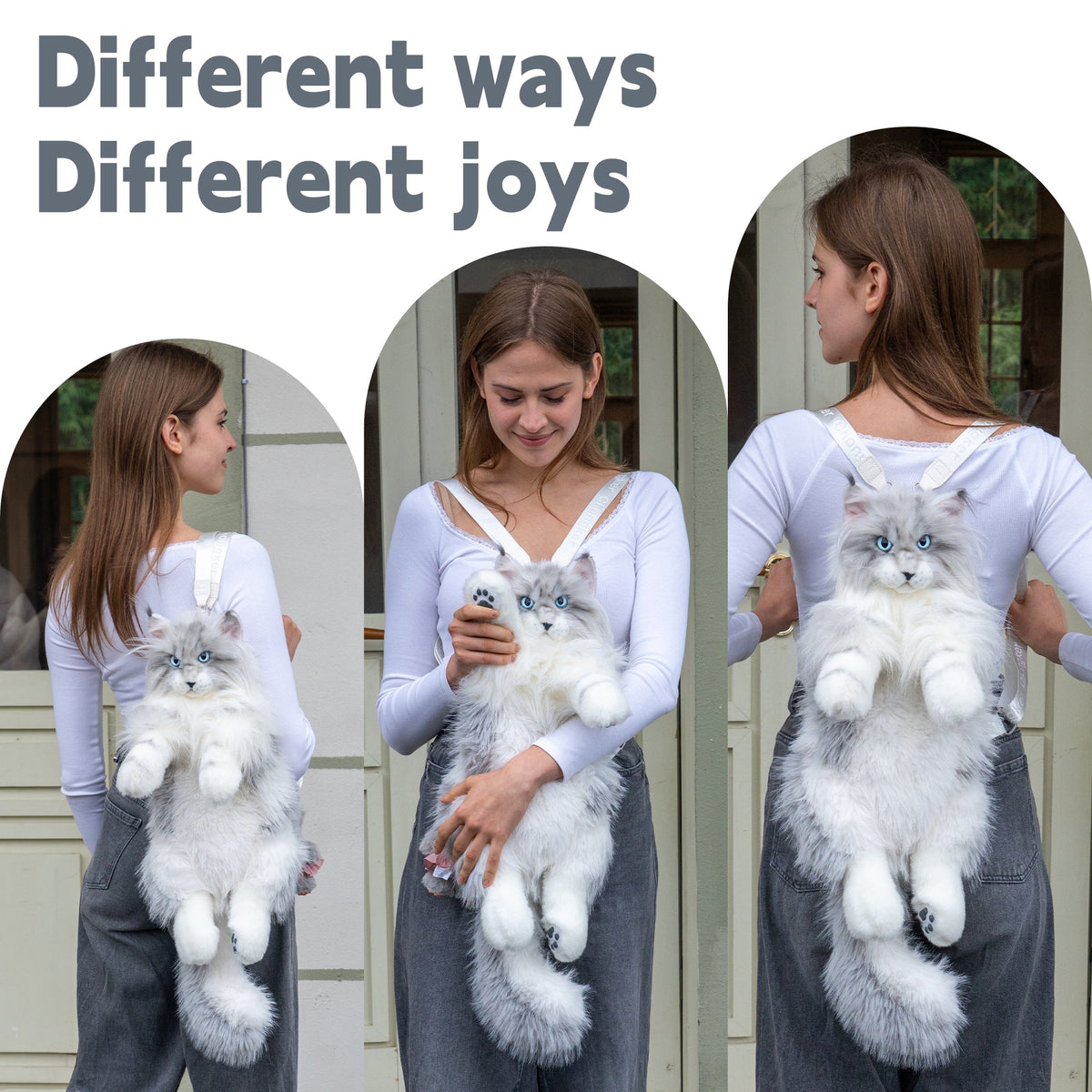 Silver Maine Coon Backpack-Majestic and Purrfect Companion