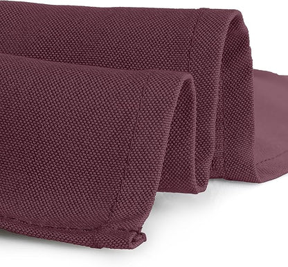 Gee Di Moda Rectangle Tablecloth - 60 x 102 Inch Burgundy Table Cloth for 6 Foot Rectangle Tables - Heavy Duty Washable Fabric - for Holiday Party, Dinner, Weddings, Baby Shower & Events