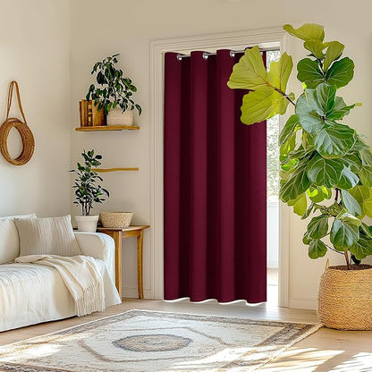 ChrisDowa Blackout Door Curtains