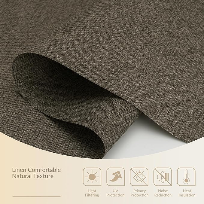 Boolegon Motorized Light Filtering Roller Blinds