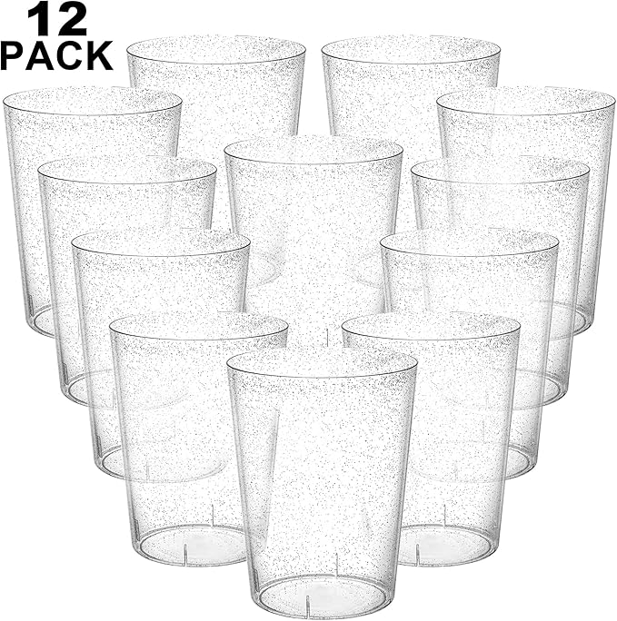 Tiawudi 12 Pack Plastic Ice Bucket