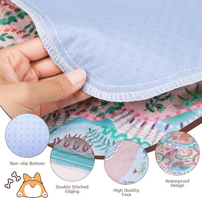 Aitmexcn Washable Pee Pads for Dogs, 2 Extra Large Puppy Pads, 48'' x 48'' | Highly Absorbent, Waterproof Layer, Machine Washable, Non-Slip Bottom, For Large Playpens and Multiple Pets