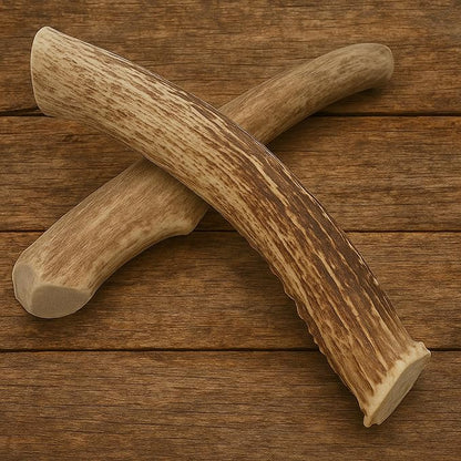 WhiteTail Naturals - Deer Antlers for Large Dogs - Long Lasting Antler Dog Chews - Crafted in USA, Naturally Shed Antler Dog Bones for Aggressive Chewers (Large (Pack of 2))