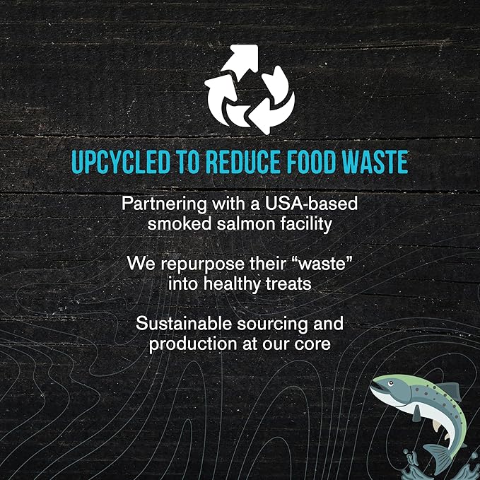 Wholesome Pride Smoked Salmon Skins Natural Healthy Dog Treats, USA Made Sustainably Sourced Dehydrated Treats, 4oz