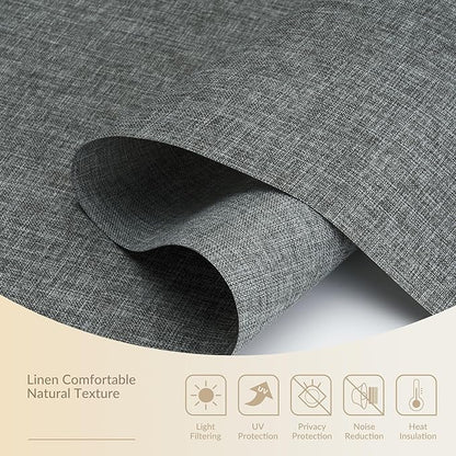 Boolegon Motorized Light Filtering Roller Blinds