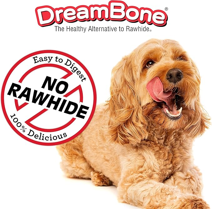 Dreambone Twist Sticks Rawhide Free Dog Chews, Made with Real Chicken, 100 Count (Pack of 1)