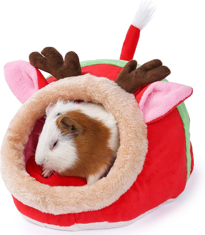 JanYoo Guinea Pig Rabbit Ferret Bed Hide Huts Removable Cushion for Rat Accessories Toys