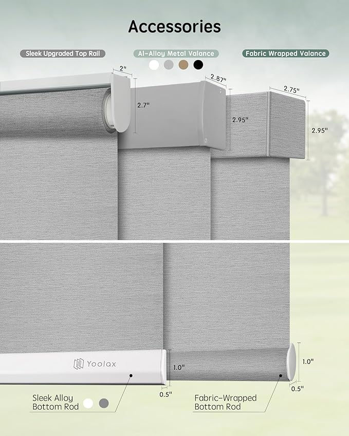 Yoolax Motorized Blinds with Remote, Smart Blinds