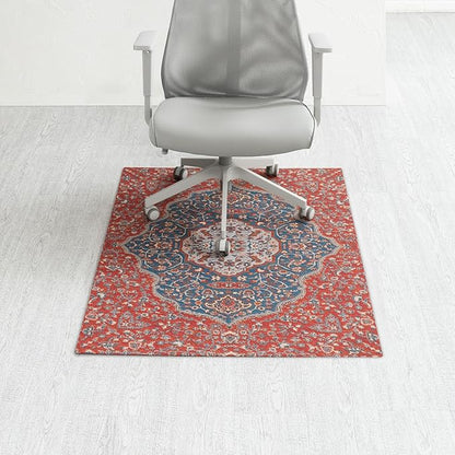 Anji Mountain Rug'd Office Chair Mat for Carpet & Hardwood Floor - Jacquard Woven Top, Anti-Slip Backing, Low Pile, Floor Protector Desk Chair Mat, Office Rugs for Rolling Chairs (36 x 48)