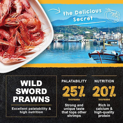 Ultra Fresh Tropical Fish Food, Wild Sword Prawn, Natural Color Enhancement, Slow Sinking Pellet for Discus, Angelfish, Medium Sized Cichlids and Fish, Tropical Excellent Bits 4.6 oz