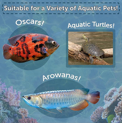 Aquatic Foods Inc. Grasshoppers, Freeze Dried Grasshoppers for Large Tropical Fish, Monster Fish, Reptiles, Turtles, Tortoises, Frogs, Hamsters, Birds, Rodents 4.3oz Canister