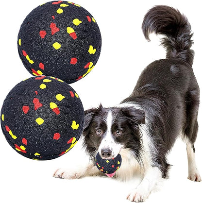 Dog Balls Toys for Aggressive Chewers, Indestructible Durable Bouncy Floating Balls for Dogs to Fetch, Durable Solid Rubber Ball for Training Dog(2 Pack)