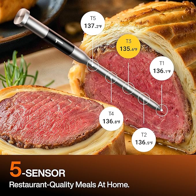 Typhur Sync Oven with Smart AI Wireless Meat Thermometer Probe, 12‑in‑1