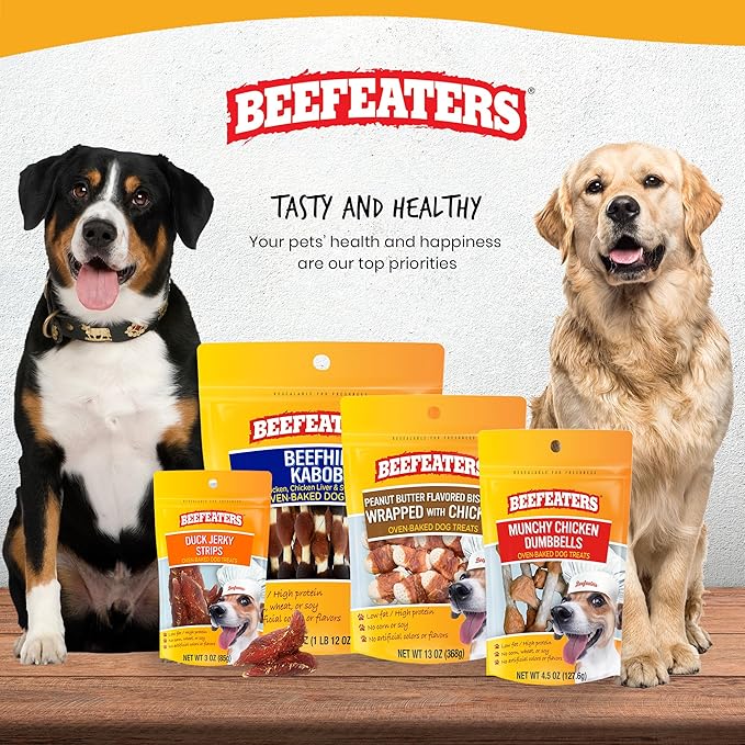 Beefeaters Beefhide 5in Twist with Real Chicken – Protein-Rich Dog Treats for Clean Teeth, Ideal for Training & All Dog Sizes