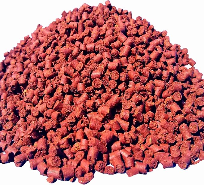 Aquatic Foods Inc. Beef Heart Mix Sinking Baby Bits, APX 1/8" x 1/8" Baby Bits Consisting of Beef Heart, Shrimp, Spinach, Nori, Natural Astaxanthin, Discus, Cichlids, All Tropical Fish - 1/2-lb