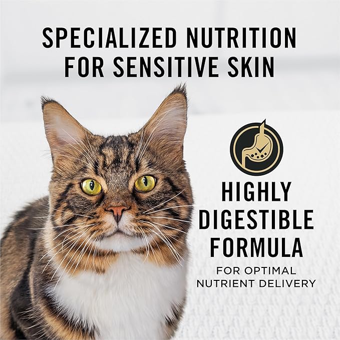 Purina Pro Plan Sensitive Skin and Stomach Dry Cat Food Turkey and Oat Meal Formula - 12.5 lb. Bag