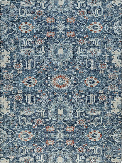 Anji Mountain Rug'd Office Chair Mat for Carpet & Hardwood Floor - Jacquard Woven Top, Anti-Slip Backing, Low Pile, Floor Protector Desk Chair Mat, Office Rugs for Rolling Chairs (40 x 54)