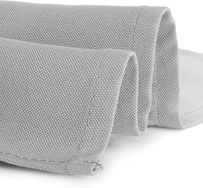 Gee Di Moda Rectangle Tablecloth - 60 x 84 Inch Silver Table Cloth for 5 Foot Rectangle Tables - Heavy Duty Washable Fabric - for Holiday Party, Dinner, Weddings, Baby Shower & Events