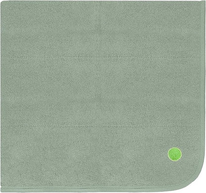 PeapodMats Bedwetting Waterproof Bed Mat, Reusable 3x3 Sage | Washable reusable bed mat for bedwetting, incontinence, kids, adults, pets, and mattress protection.