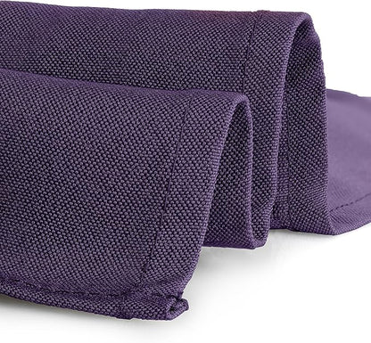 Gee Di Moda Rectangle Tablecloth - 90 x 156 Inch Purple Table Cloth for 8 Foot Tables with Floor-Length Drop - Heavy Duty Washable Fabric for Holiday Party, Dinner, Weddings & Baby Shower