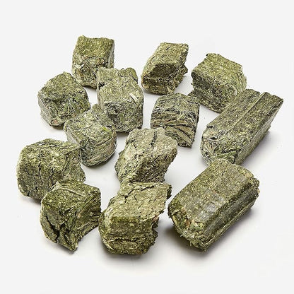 Kaytee Timothy Hay Blend Cubes for Pet Rabbits, Guinea Pigs, Chinchillas, and Other Small Animals, 1 Pound, (Pack of 2)