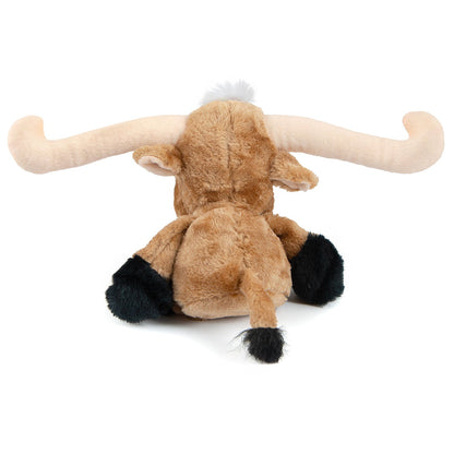 Jeffers Plush Longhorn Steer Squeaker Dog Toy, 8"